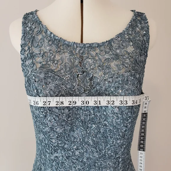 Camille LA VIE Formal Evening Gown 2 Piece Light Blue Sequin - Picture 13 of 16